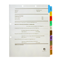 Physician Credentialing Dividers Hole Punched Two Areas