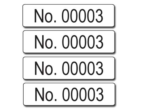 Laboratory (Four)  Consecutive Number Labels