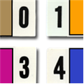Numeric Color Coded Labels 2500 System 