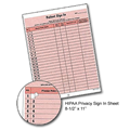 HIPAA Privacy Sign In Sheet