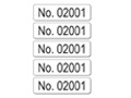 Laboratory (Five) Consecutive Number Labels