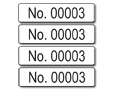 Laboratory ( Single) Consecutive Number Labels