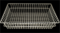 Utility Cart Wire Basket 6"