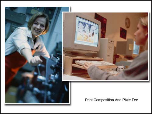 Print Composition and Plate Fee
