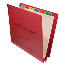 Allied Health Professional Folder  2358 Series End Tab
