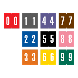 Numeric Color Coded Labels 3600 System