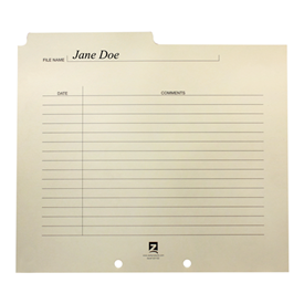 Identification Insert For Hanging File Folders 