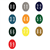 Numeric Oval Color Coded Labels 5300 System