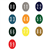 Numeric Oval Color Coded Labels 5300 System
