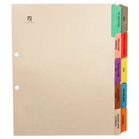 Employee Medical Information Divider Set