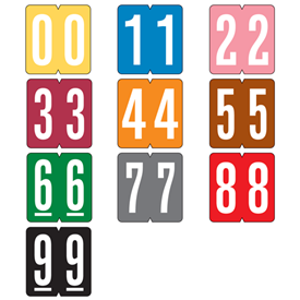 Numeric Color Coded Labels 6000 System