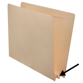 14 Pt  Manila End Tab  2 " Expansion Folder  7538 Series